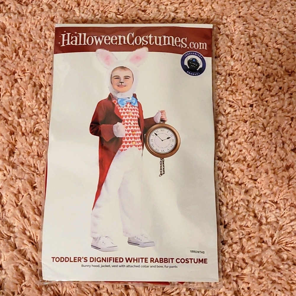 New in Bag Toddlers Dignified White Rabbit Costume.